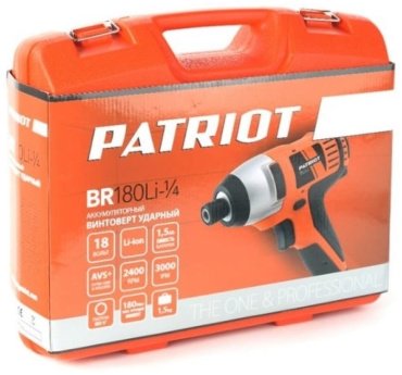 Patriot винтоверт BR 180UES-1/4 180301585 - ForteMarket Patriot винтоверт BR 180UES-1/4 180301585 купить,0