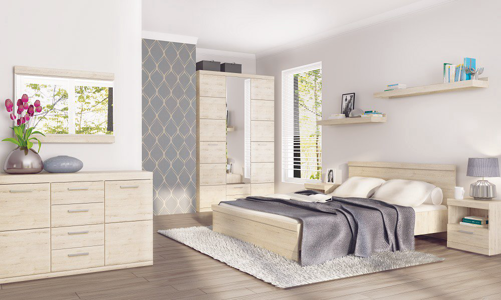 Кровать Анрэкс Оскар 160x200см дуб санремо  купить,NaN