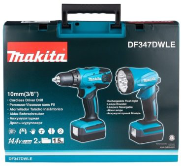 Makita дрель-шуруповерт DF347DWLE купить,NaN