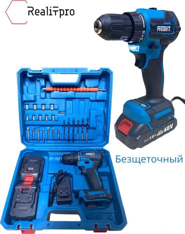 RealiT дрель-шуруповерт RTB0023BL 48 В купить,20000
