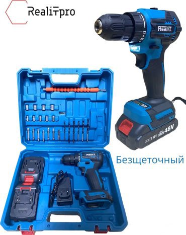 RealiT дрель-шуруповерт RTB0023BL 48 В купить,20000