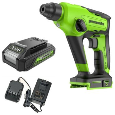 Перфоратор Greenworks GD24SDS1K2 3803107UARU купить,NaN