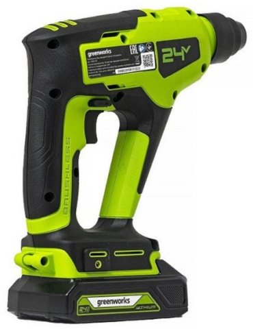 Перфоратор Greenworks GD24SDS1K2 3803107UARU - ForteMarket Перфоратор Greenworks GD24SDS1K2 3803107UARU купить,0