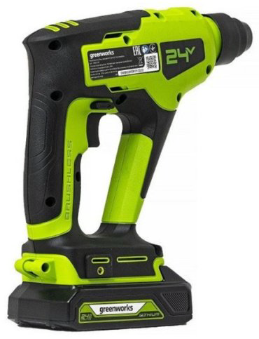 Перфоратор Greenworks GD24SDS1K2 3803107UARU купить,NaN