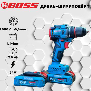 Hiboss дрель-шуруповерт BOSS-24 купить,NaN