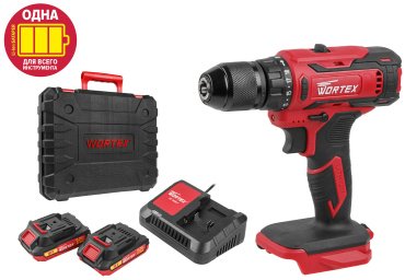 WORTEX дрель-шуруповерт BD 1820-1 Li ALL1 (0329209) 18 В