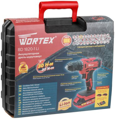WORTEX дрель-шуруповерт BD 1820-1 Li ALL1 (0329209) 18 В купить,NaN