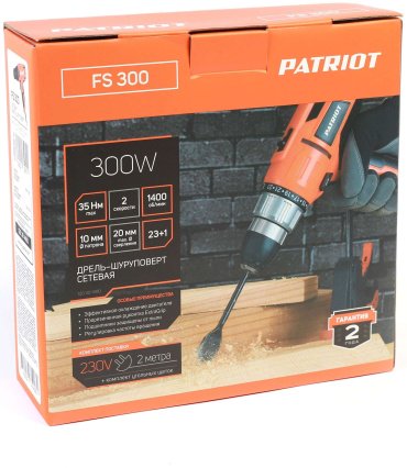 Patriot дрель-шуруповерт FS 300 300 Вт 35 Н·м купить,NaN