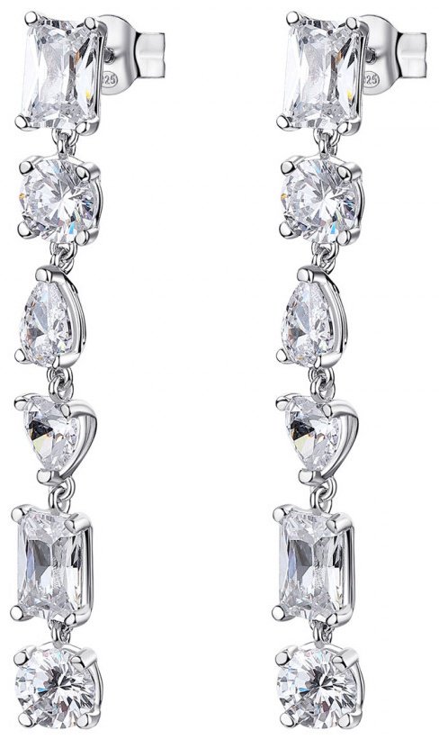 Серьги-цепочки Rosato RZGE27 вес 3.89 г серебро, фианит купить,78000