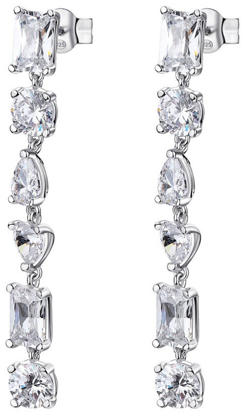 Серьги-цепочки Rosato RZGE27 вес 3.89 г серебро, фианит купить,78000