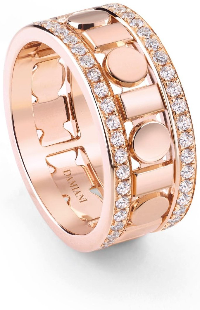 Кольцо Damiani 20094000 размер 18.5 вес 0.8 г золото, бриллиант купить,NaN