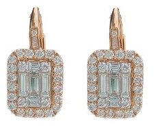 Серьги Crivelli 035-VE25875 вес 4.4 г золото, бриллиант купить,NaN