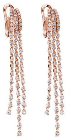Серьги-цепочки Damiani 20088455 вес 7.5 г золото, бриллиант