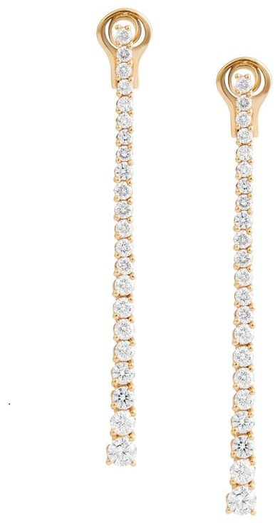 Серьги-цепочки Crivelli 242-DL036 вес 9.4 г золото, бриллиант купить,4770000