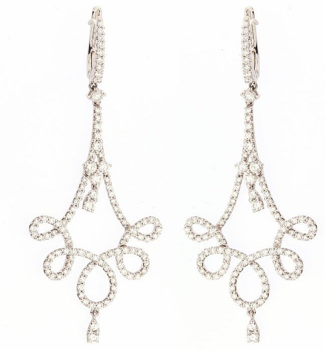 Серьги Crivelli 372-2196 вес 9.6 г золото, бриллиант купить,NaN