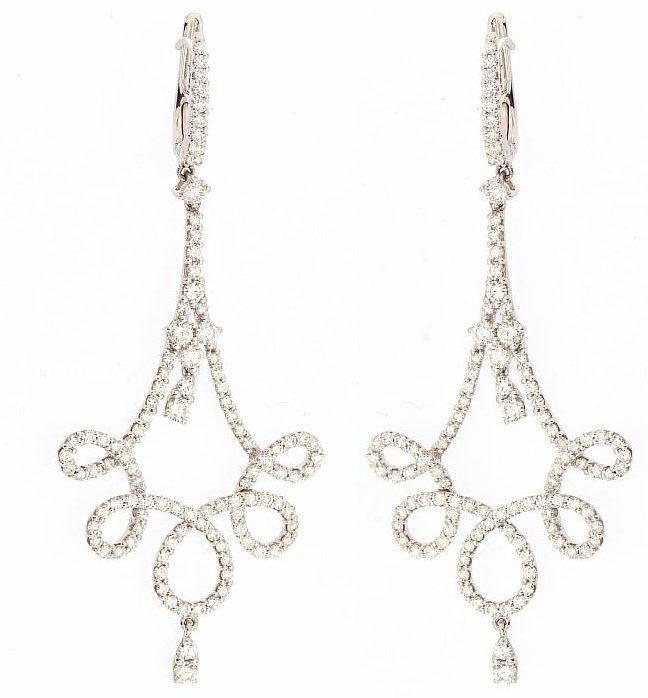 Серьги Crivelli 372-2196 вес 9.6 г золото, бриллиант купить,NaN