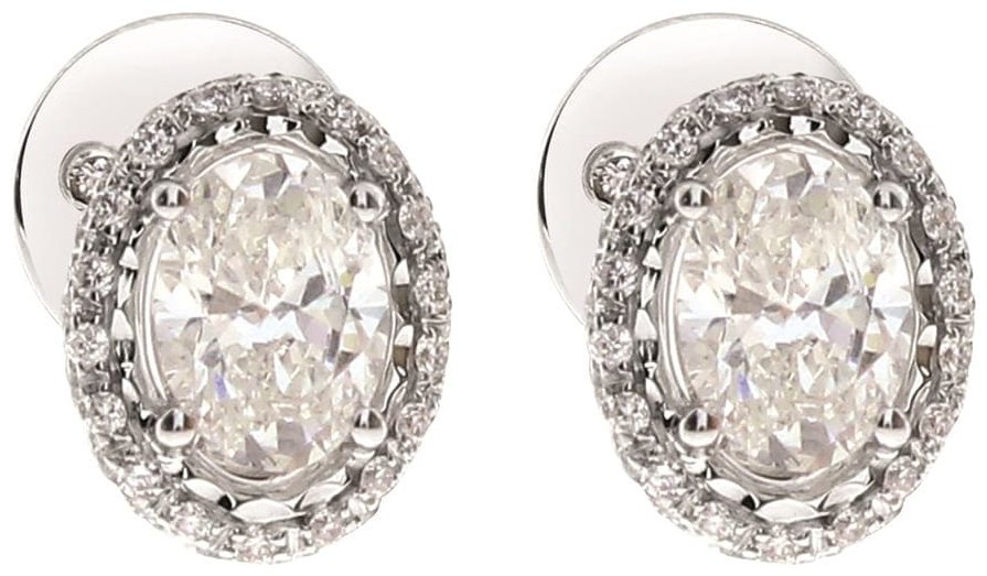 Пусеты Damiani 81100496 вес 4.78 г золото, бриллиант купить,NaN
