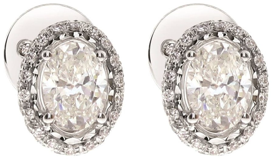 Пусеты Damiani 81100496 вес 4.78 г золото, бриллиант купить,NaN