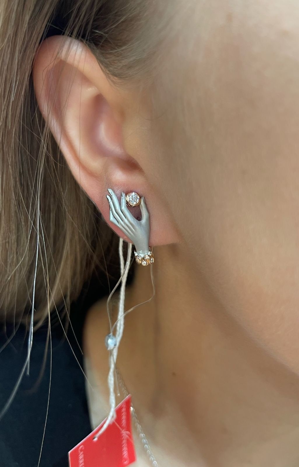 Серьги Carrera y Carrera 6491.4 вес 9.61 г золото, бриллиант купить,NaN