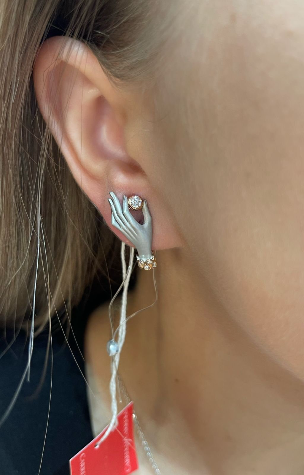 Серьги Carrera y Carrera 6491.4 вес 9.61 г золото, бриллиант купить,NaN