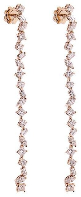 Серьги-цепочки Damiani 81094414 вес 7.23 г золото, бриллиант купить,4820000