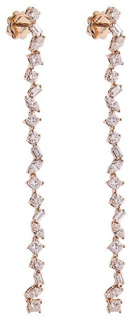 Серьги-цепочки Damiani 81094414 вес 7.23 г золото, бриллиант купить,4820000