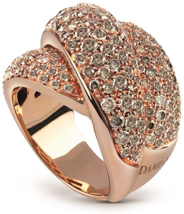 Кольцо Damiani 20058688 размер 16.8 вес 13 г золото, бриллиант купить,3970000