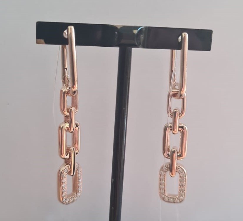 Серьги-цепочки RF Jewels ORERI3146BWXX.R вес 6.78 г золото, бриллиант купить,NaN