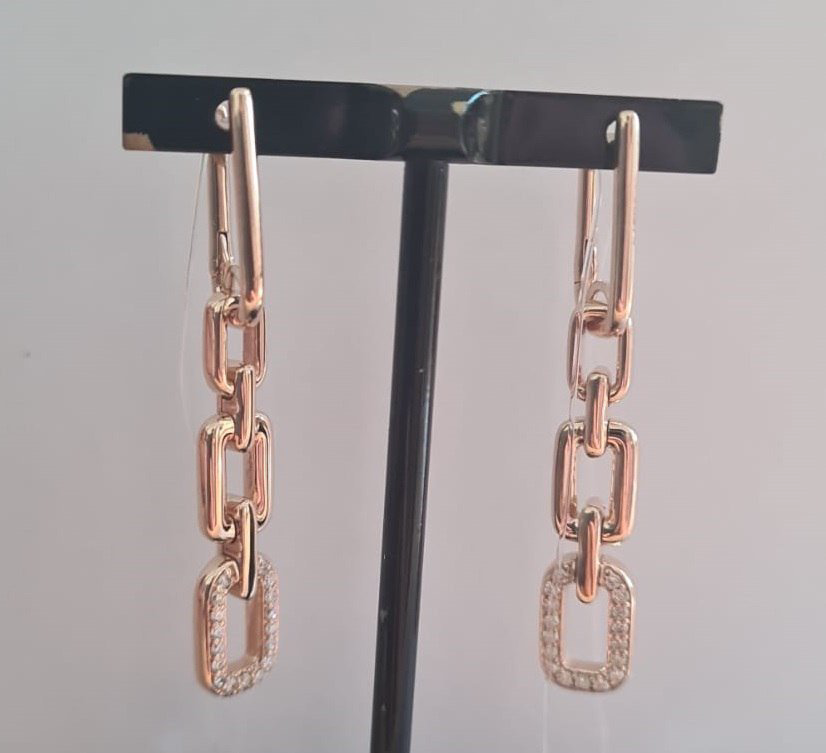Серьги-цепочки RF Jewels ORERI3146BWXX.R вес 6.78 г золото, бриллиант купить,NaN