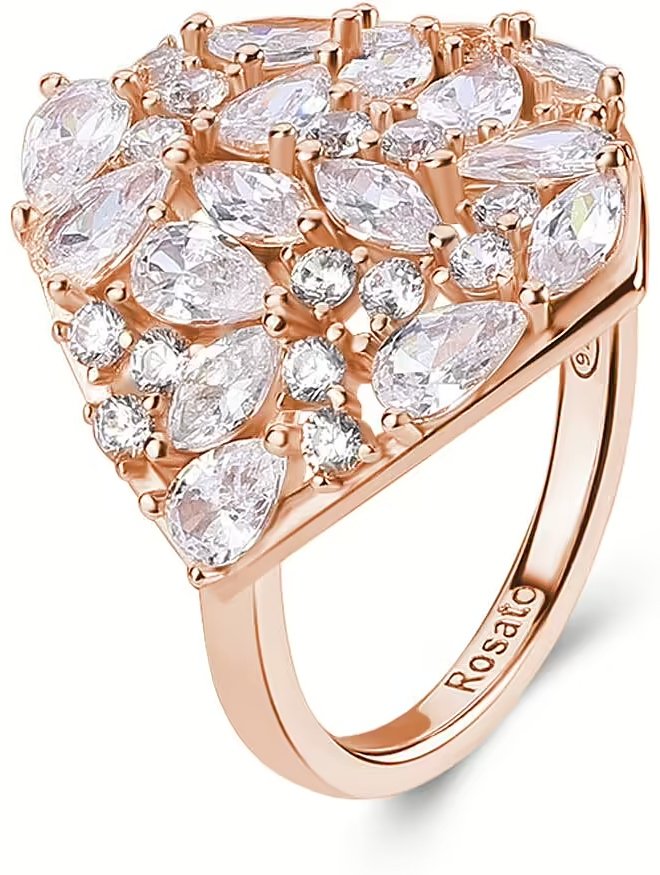 Кольцо Rosato RZGE51D размер 19 вес 5.5 г серебро, фианит купить,72000