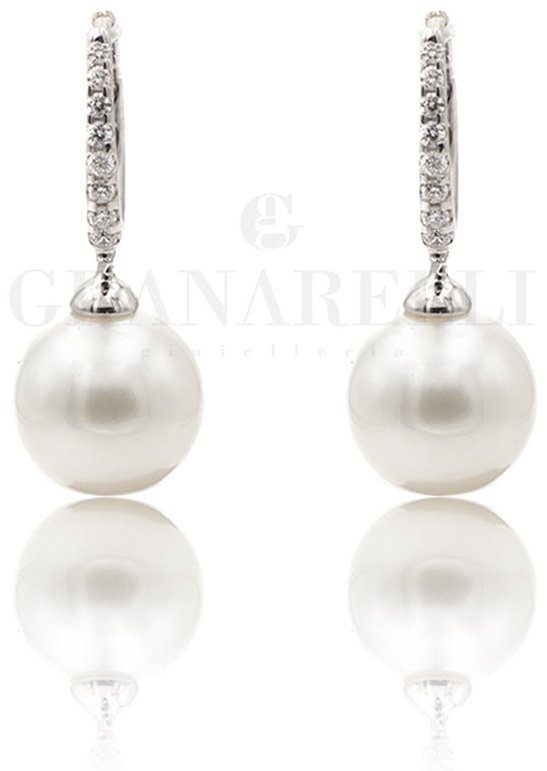 Серьги Crivelli 000-2580NS вес 2 г золото, бриллиант, жемчуг - ForteMarket Серьги Crivelli 000-2580NS вес 2 г золото, бриллиант, жемчуг купить,0