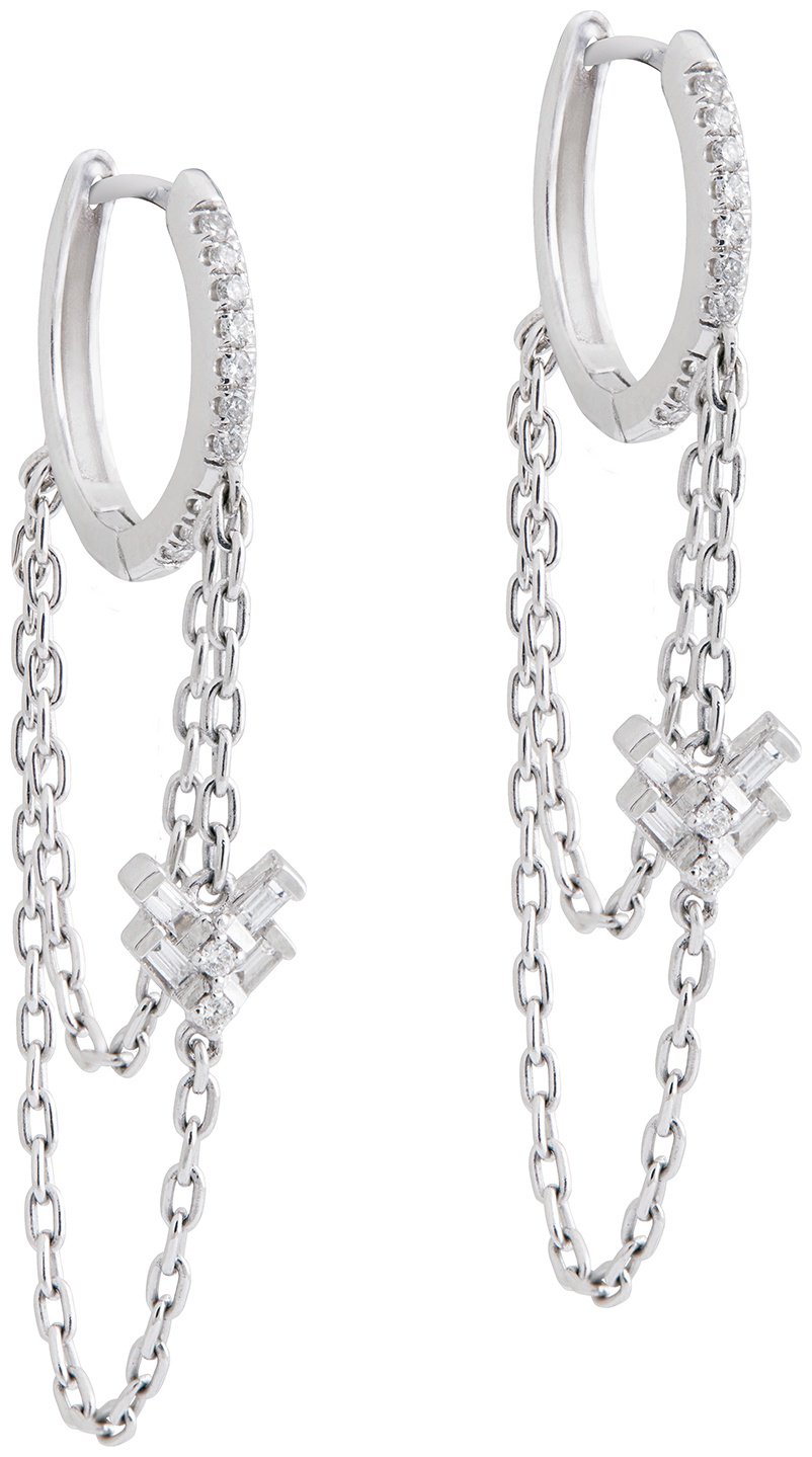 Серьги-цепочки RF Jewels ORERI9003BWXX вес 3.64 г золото, бриллиант купить,NaN