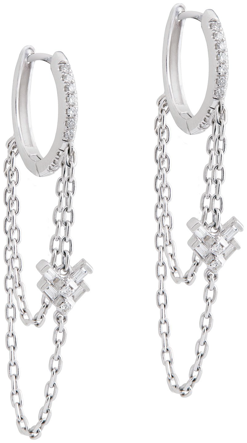 Серьги-цепочки RF Jewels ORERI9003BWXX вес 3.64 г золото, бриллиант купить,NaN