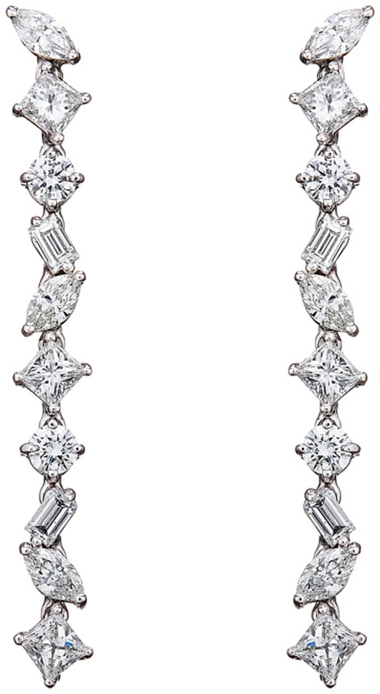 Серьги-цепочки Damiani 81092701 вес 4.25 г золото, бриллиант купить,NaN