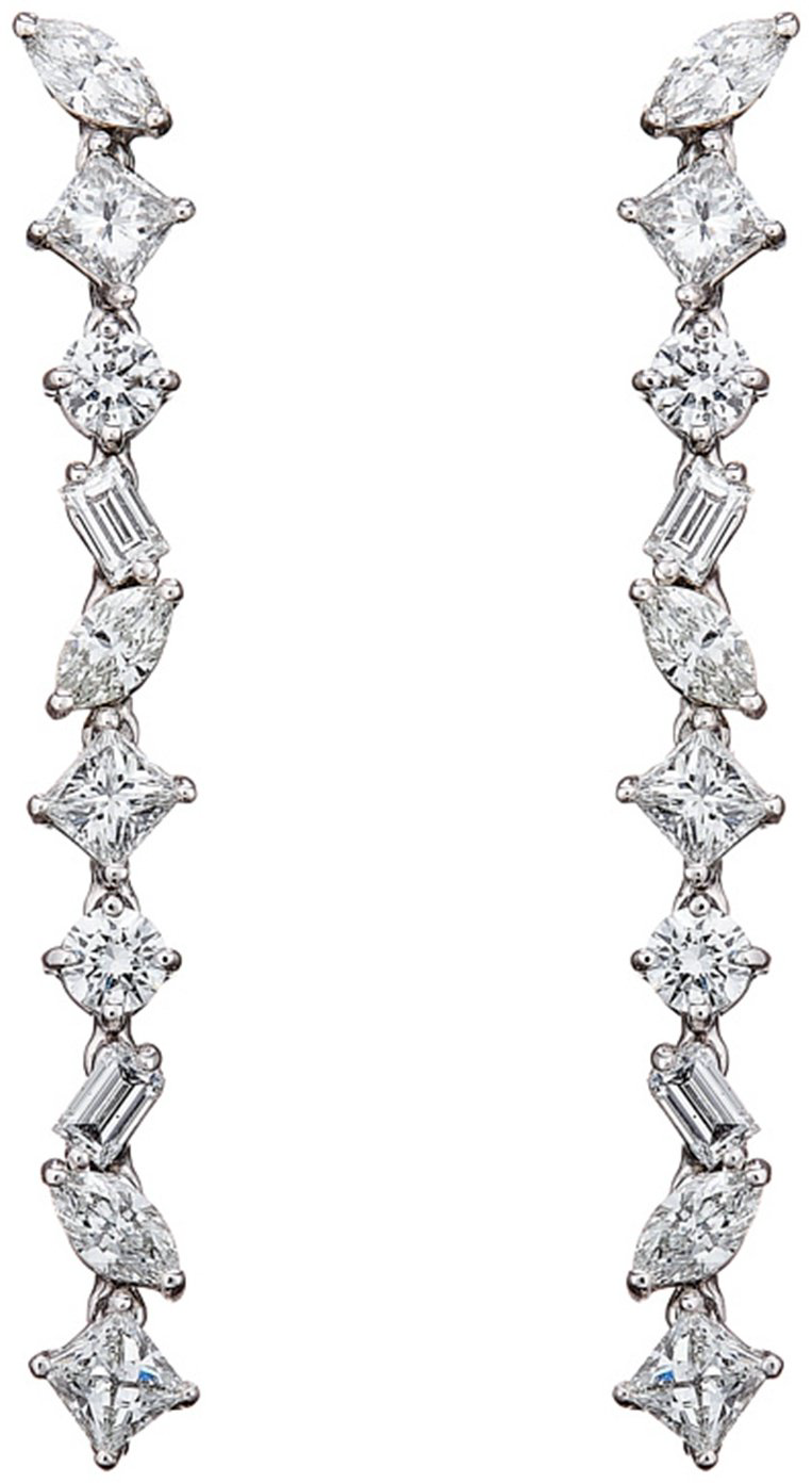 Серьги-цепочки Damiani 81092701 вес 4.25 г золото, бриллиант купить,NaN