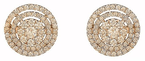 Пусеты Crivelli 234-5780-361 вес 3.9 г золото, бриллиант купить,NaN