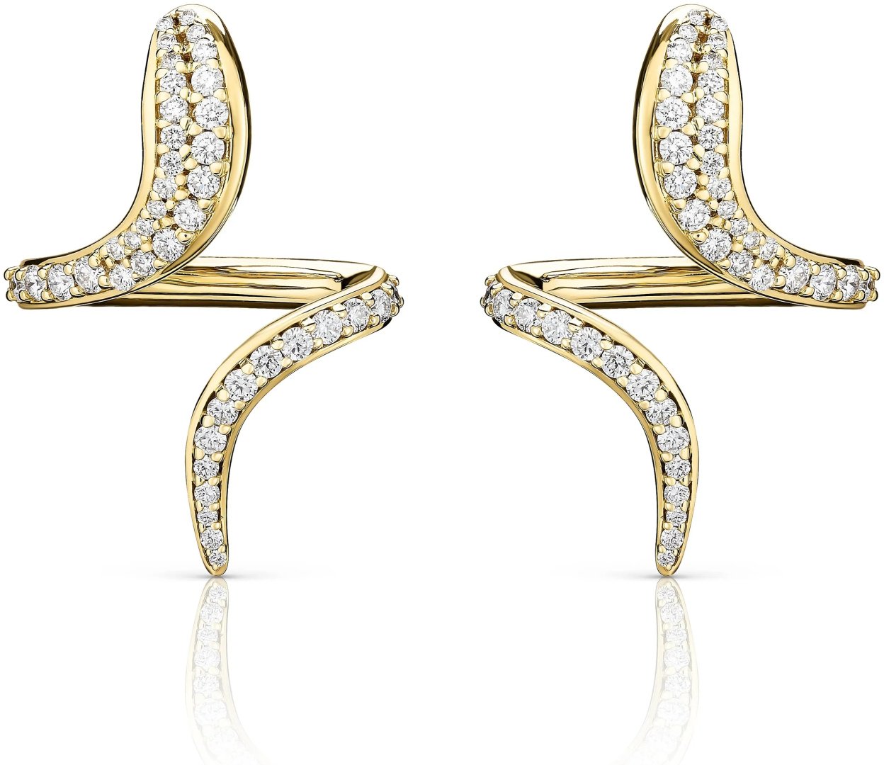 Пусеты Damiani 81092483 вес 7.73 г золото, бриллиант купить,3210000