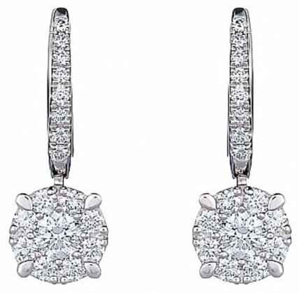 Серьги Crivelli 234-4588-20 вес 3 г золото, бриллиант купить,NaN