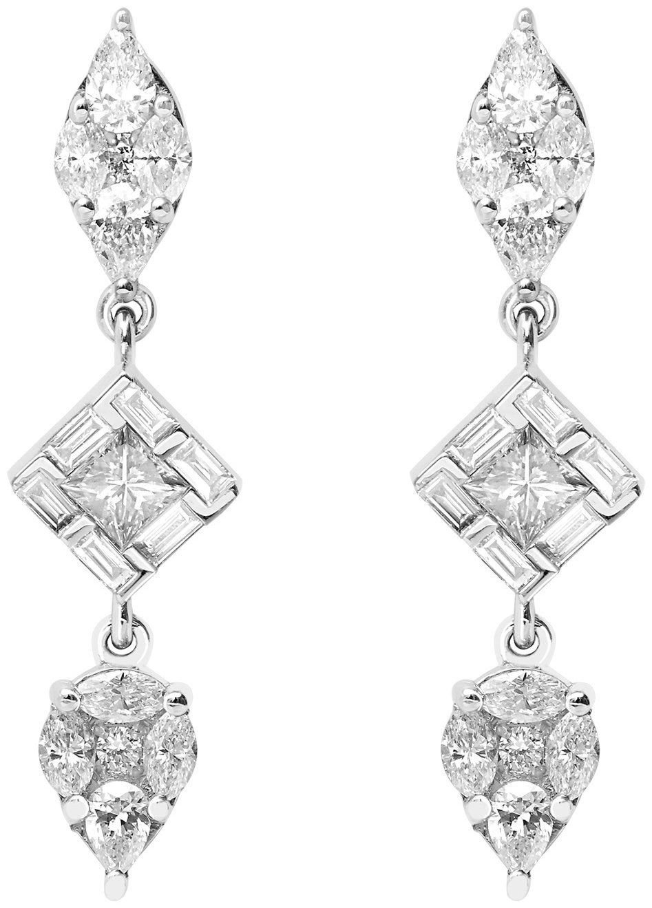 Серьги Djula AKP0830 вес 3.29 г золото, бриллиант купить,2639500