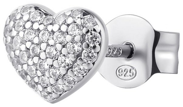 Моносерьга Rosato RZO046 вес 0.95 г серебро, фианит