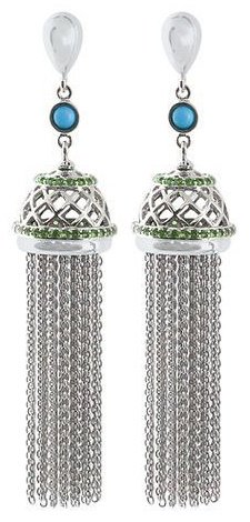 Серьги-цепочки Arnow YET-A01 вес 20.21 г серебро, эмаль купить,NaN