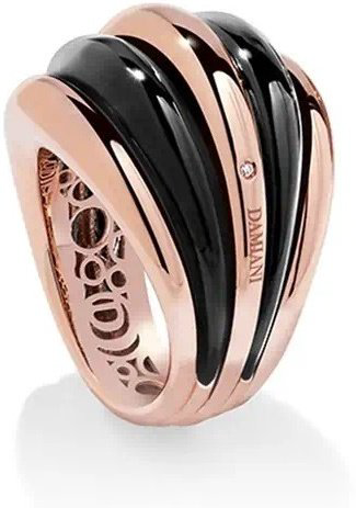 Кольцо Damiani 20077186 размер 17.2 вес 6 г золото, бриллиант, оникс купить,NaN