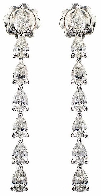 Серьги-цепочки Damiani 81087520 вес 3.95 г золото, бриллиант