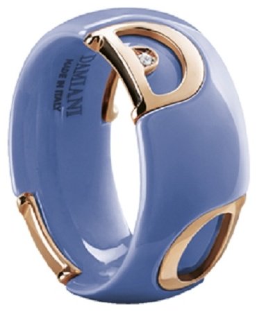 Кольцо Damiani 20082241 размер 16 вес 2.4 г золото, керамика, бриллиант купить,NaN