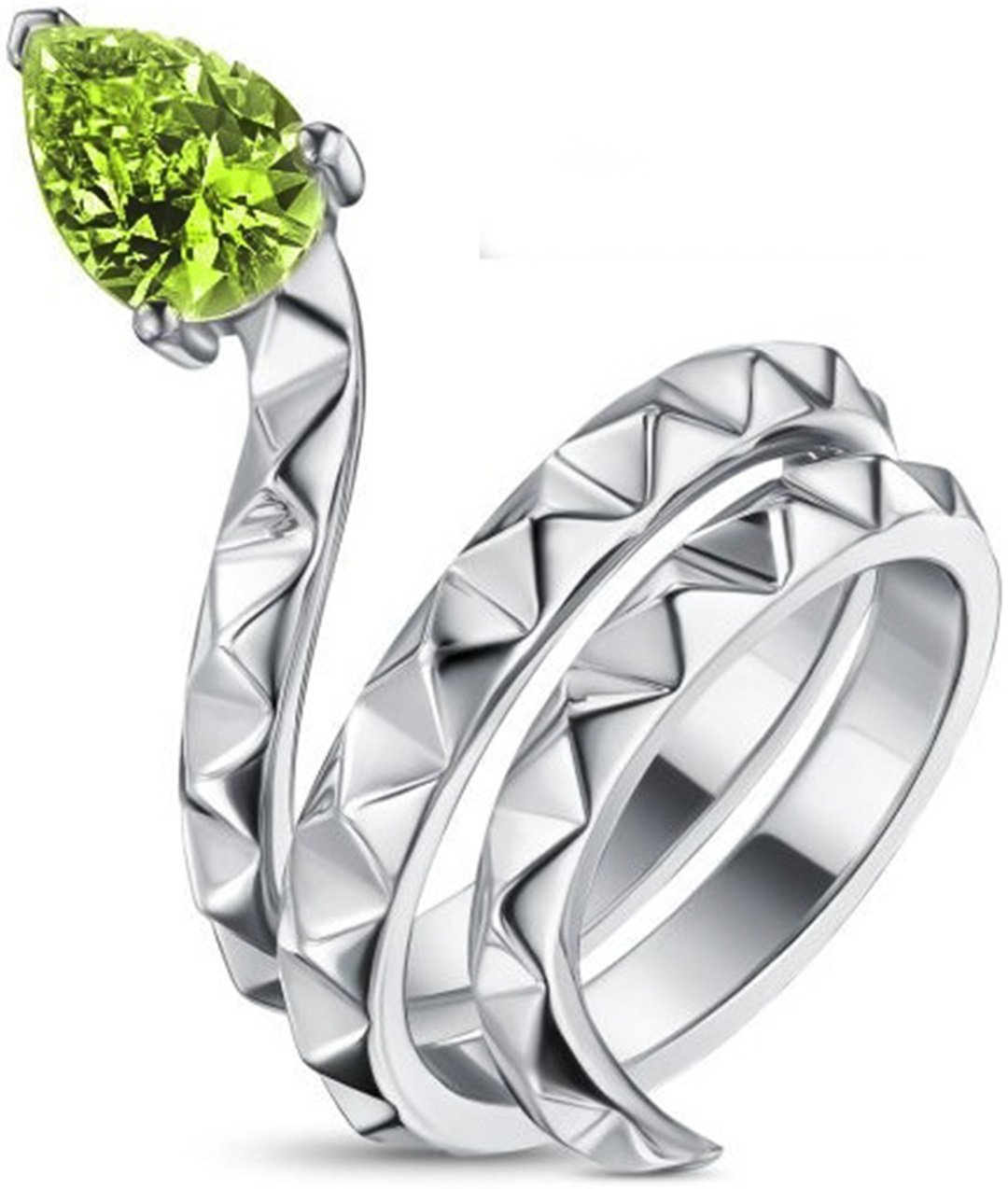 Кольцо Damiani 81100369 размер 15 вес 3.74 г серебро, хризолит купить,NaN