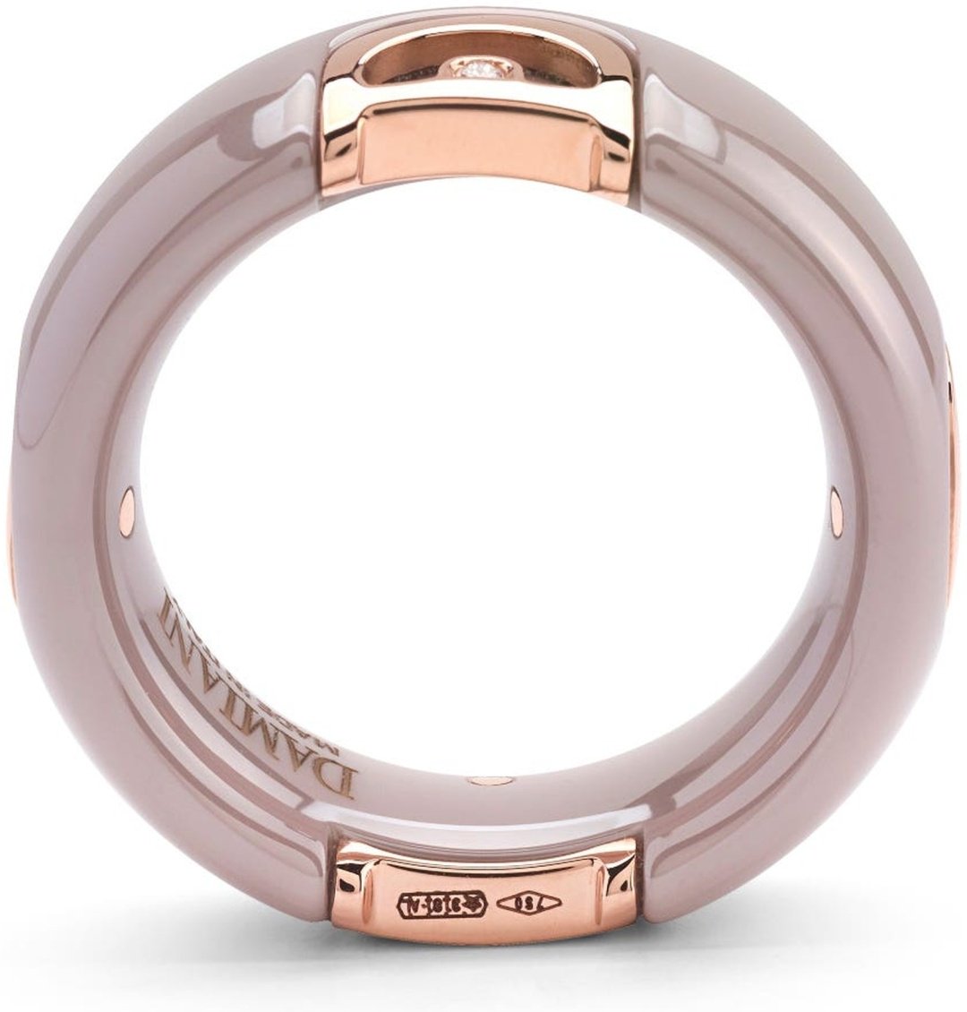 Кольцо Damiani 20087263 размер 18 вес 1.6 г золото, бриллиант, керамика купить,NaN