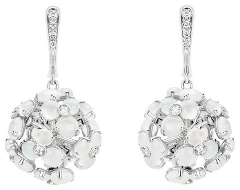 Серьги Utopia JKO4BM09 вес 12.63 г золото, бриллиант купить,NaN
