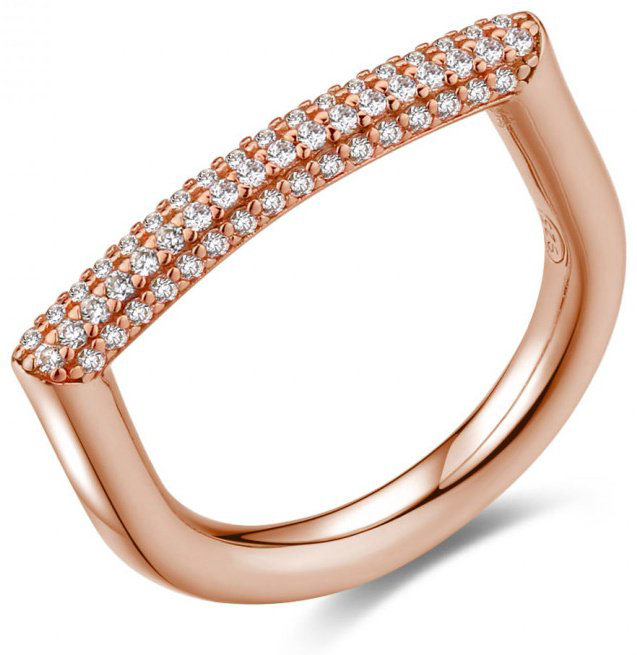 Кольцо Rosato RZBI34C размер 18, 19 вес 4.95 г серебро, циркон купить,52000