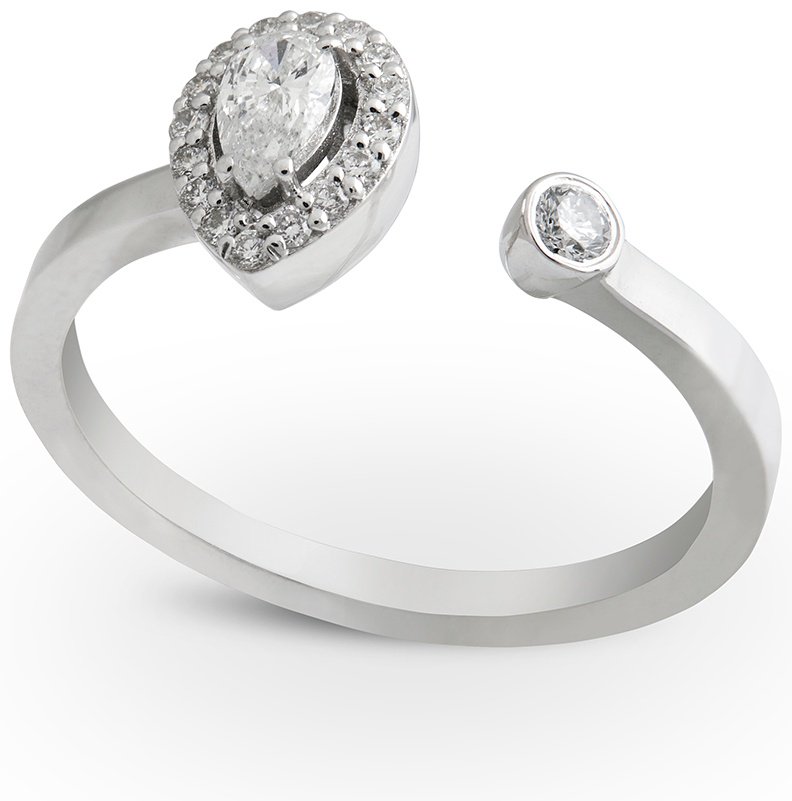 Кольцо RF Jewels ANERI1217BWXX.W размер регулируемый вес 2.78 г золото, бриллиант купить,NaN