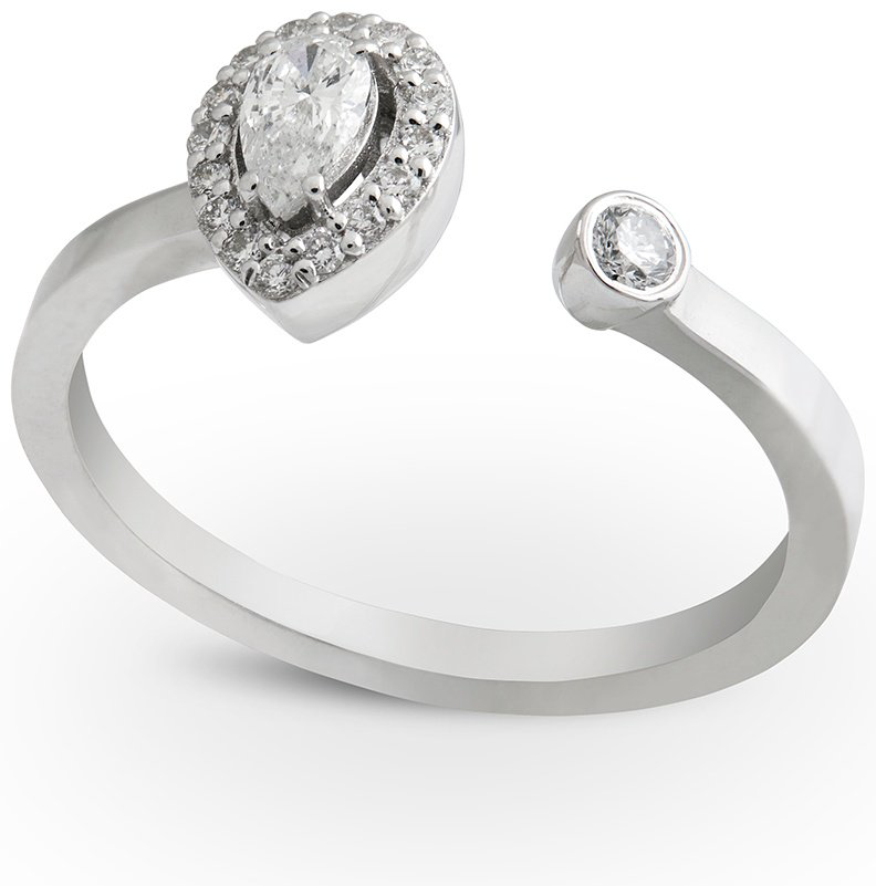 Кольцо RF Jewels ANERI1217BWXX.W размер регулируемый вес 2.78 г золото, бриллиант купить,NaN